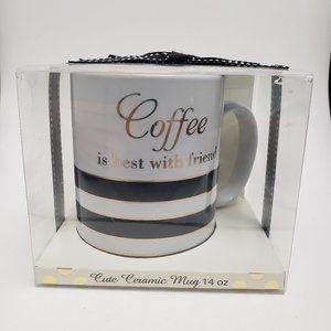 "Coffee is best with friends" mug